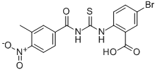 5-BROMO-2-[[[(3-METHYL-4-NITROBENZOYL)AMINO]THIOXOMETHYL]AMINO]-BENZOIC ACID CAS#: 532432-40-9