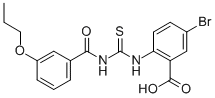 5-BROMO-2-[[[(3-PROPOXYBENZOYL)AMINO]THIOXOMETHYL]AMINO]-BENZOIC ACID CAS#: 532950-25-7