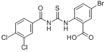 5-BROMO-2-[[[(3,4-DICHLOROBENZOYL)AMINO]THIOXOMETHYL]AMINO]-BENZOIC ACID CAS#: 535977-35-6