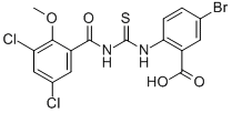 5-BROMO-2-[[[(3,5-DICHLORO-2-METHOXYBENZOYL)AMINO]THIOXOMETHYL]AMINO]-BENZOIC ACID CAS#: 535976-40-0