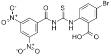 5-BROMO-2-[[[(3,5-DINITROBENZOYL)AMINO]THIOXOMETHYL]AMINO]-BENZOIC ACID CAS#: 532386-95-1