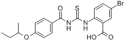 5-BROMO-2-[[[[4-(1-METHYLPROPOXY)BENZOYL]AMINO]THIOXOMETHYL]AMINO]-BENZOIC ACID CAS#: 532388-26-4
