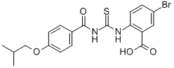 5-BROMO-2-[[[[4-(2-METHYLPROPOXY)BENZOYL]AMINO]THIOXOMETHYL]AMINO]-BENZOIC ACID CAS#: 532423-30-6