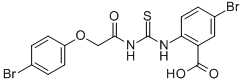 5-BROMO-2-[[[[(4-BROMOPHENOXY)ACETYL]AMINO]THIOXOMETHYL]AMINO]-BENZOIC ACID CAS#: 535979-49-8