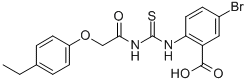 5-BROMO-2-[[[[(4-ETHYLPHENOXY)ACETYL]AMINO]THIOXOMETHYL]AMINO]-BENZOIC ACID CAS#: 532947-32-3
