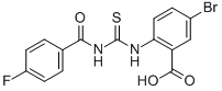 5-BROMO-2-[[[(4-FLUOROBENZOYL)AMINO]THIOXOMETHYL]AMINO]-BENZOIC ACID CAS#: 586391-99-3