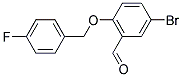 5-BROMO-2-[(4-FLUOROBENZYL)OXY]BENZALDEHYDE CAS#: 423724-34-9
