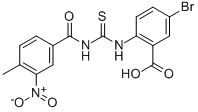 5-BROMO-2-[[[(4-METHYL-3-NITROBENZOYL)AMINO]THIOXOMETHYL]AMINO]-BENZOIC ACID CAS#: 535941-61-8