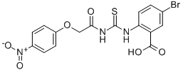 5-BROMO-2-[[[[(4-NITROPHENOXY)ACETYL]AMINO]THIOXOMETHYL]AMINO]-BENZOIC ACID CAS#: 533918-01-3
