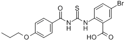 5-BROMO-2-[[[(4-PROPOXYBENZOYL)AMINO]THIOXOMETHYL]AMINO]-BENZOIC ACID CAS#: 533918-94-4