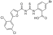 5-BROMO-2-[[[[[5-(2,5-DICHLOROPHENYL)-2-FURANYL]CARBONYL]AMINO]THIOXOMETHYL]AMINO]-BENZOIC ACID CAS#: 535954-47-3