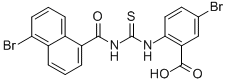 5-BROMO-2-[[[[(5-BROMO-1-NAPHTHALENYL)CARBONYL]AMINO]THIOXOMETHYL]AMINO]-BENZOIC ACID CAS#: 535978-14-4