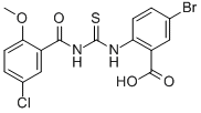 5-BROMO-2-[[[(5-CHLORO-2-METHOXYBENZOYL)AMINO]THIOXOMETHYL]AMINO]-BENZOIC ACID CAS#: 532954-64-6