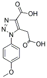 5-(CARBOXYMETHYL)-1-(4-METHOXYPHENYL)-1H-1,2,3-TRIAZOLE-4-CARBOXYLIC ACID CAS#: 439095-14-4