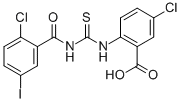 5-CHLORO-2-[[[(2-CHLORO-5-IODOBENZOYL)AMINO]THIOXOMETHYL]AMINO]-BENZOIC ACID CAS#: 532942-70-4
