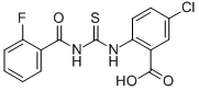 5-CHLORO-2-[[[(2-FLUOROBENZOYL)AMINO]THIOXOMETHYL]AMINO]-BENZOIC ACID CAS#: 532938-57-1