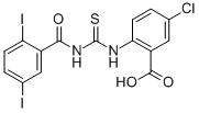5-CHLORO-2-[[[(2,5-DIIODOBENZOYL)AMINO]THIOXOMETHYL]AMINO]-BENZOIC ACID CAS#: 532408-96-1