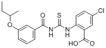 5-CHLORO-2-[[[[3-(1-METHYLPROPOXY)BENZOYL]AMINO]THIOXOMETHYL]AMINO]-BENZOIC ACID CAS#: 535957-78-9