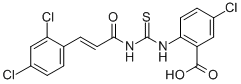 5-CHLORO-2-[[[[3-(2,4-DICHLOROPHENYL)-1-OXO-2-PROPENYL]AMINO]THIOXOMETHYL]AMINO]-BENZOIC ACID CAS#: 532423-43-1