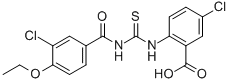 5-CHLORO-2-[[[(3-CHLORO-4-ETHOXYBENZOYL)AMINO]THIOXOMETHYL]AMINO]-BENZOIC ACID CAS#: 531544-74-8
