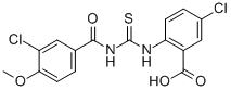 5-CHLORO-2-[[[(3-CHLORO-4-METHOXYBENZOYL)AMINO]THIOXOMETHYL]AMINO]-BENZOIC ACID CAS#: 532419-10-6