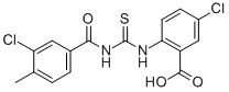 5-CHLORO-2-[[[(3-CHLORO-4-METHYLBENZOYL)AMINO]THIOXOMETHYL]AMINO]-BENZOIC ACID CAS#: 531545-66-1