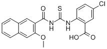 5-CHLORO-2-[[[[(3-METHOXY-2-NAPHTHALENYL)CARBONYL]AMINO]THIOXOMETHYL]AMINO]-BENZOIC ACID CAS#: 532956-14-2