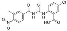 5-CHLORO-2-[[[(3-METHYL-4-NITROBENZOYL)AMINO]THIOXOMETHYL]AMINO]-BENZOIC ACID CAS#: 586392-43-0