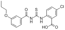 5-CHLORO-2-[[[(3-PROPOXYBENZOYL)AMINO]THIOXOMETHYL]AMINO]-BENZOIC ACID CAS#: 532429-79-1