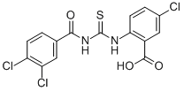 5-CHLORO-2-[[[(3,4-DICHLOROBENZOYL)AMINO]THIOXOMETHYL]AMINO]-BENZOIC ACID CAS#: 532981-89-8