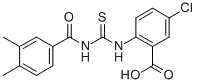 5-CHLORO-2-[[[(3,4-DIMETHYLBENZOYL)AMINO]THIOXOMETHYL]AMINO]-BENZOIC ACID CAS#: 536987-28-7