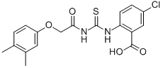 5-CHLORO-2-[[[[(3,4-DIMETHYLPHENOXY)ACETYL]AMINO]THIOXOMETHYL]AMINO]-BENZOIC ACID CAS#: 535953-86-7