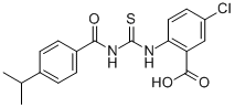 5-CHLORO-2-[[[[4-(1-METHYLETHYL)BENZOYL]AMINO]THIOXOMETHYL]AMINO]-BENZOIC ACID CAS#: 531544-12-4