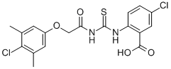5-CHLORO-2-[[[[(4-CHLORO-3,5-DIMETHYLPHENOXY)ACETYL]AMINO]THIOXOMETHYL]AMINO]-BENZOIC ACID CAS#: 532949-74-9