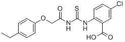 5-CHLORO-2-[[[[(4-ETHYLPHENOXY)ACETYL]AMINO]THIOXOMETHYL]AMINO]-BENZOIC ACID CAS#: 532386-61-1