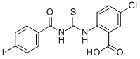 5-CHLORO-2-[[[(4-IODOBENZOYL)AMINO]THIOXOMETHYL]AMINO]-BENZOIC ACID CAS#: 532939-70-1