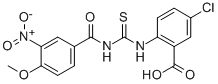 5-CHLORO-2-[[[(4-METHOXY-3-NITROBENZOYL)AMINO]THIOXOMETHYL]AMINO]-BENZOIC ACID CAS#: 532409-06-6