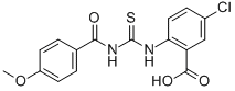 5-CHLORO-2-[[[(4-METHOXYBENZOYL)AMINO]THIOXOMETHYL]AMINO]-BENZOIC ACID CAS#: 535977-19-6