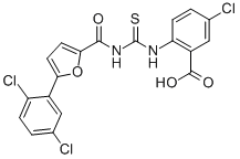 5-CHLORO-2-[[[[[5-(2,5-DICHLOROPHENYL)-2-FURANYL]CARBONYL]AMINO]THIOXOMETHYL]AMINO]-BENZOIC ACID CAS#: 532420-66-9