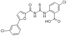 5-CHLORO-2-[[[[[5-(3-CHLOROPHENYL)-2-FURANYL]CARBONYL]AMINO]THIOXOMETHYL]AMINO]-BENZOIC ACID CAS#: 532406-36-3