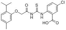 5-CHLORO-2-[[[[[5-METHYL-2-(1-METHYLETHYL)PHENOXY]ACETYL]AMINO]THIOXOMETHYL]AMINO]-BENZOIC ACID CAS#: 532938-55-9
