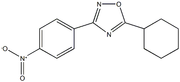5-CYCLOHEXYL-3-(4-NITROPHENYL)-1,2,4-OXADIAZOLE CAS#: 54608-93-4