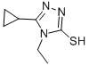 5-CYCLOPROPYL-4-ETHYL-4 H-[1,2,4]TRIAZOLE-3-THIOL CAS#: 443918-29-4