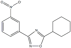 5-Cyclohexyl-3-(3-nitrophenyl)-1,2,4-oxadiazole CAS#: 442571-86-0