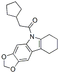 5-(Cyclopentylacetyl)-6,7,8,9-tetrahydro-5H-1,3-dioxolo[4,5-b]carbazole CAS#: 50332-28-0