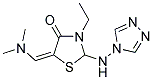 5-[(DIMETHYLAMINO)METHYLENE]-3-ETHYL-2-(4H-1,2,4-TRIAZOL-4-YLAMINO)-1,3-THIAZOLAN-4-ONE CAS#: 453557-84-1