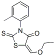 5-Ethoxymethylene-2-thioxo-3-o-tolyl-4-thiazolidinone CAS#: 53514-43-5