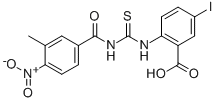 5-IODO-2-[[[(3-METHYL-4-NITROBENZOYL)AMINO]THIOXOMETHYL]AMINO]-BENZOIC ACID CAS#: 586391-71-1