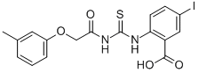 5-IODO-2-[[[[(3-METHYLPHENOXY)ACETYL]AMINO]THIOXOMETHYL]AMINO]-BENZOIC ACID CAS#: 535944-68-4