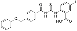5-IODO-2-[[[[4-(PHENOXYMETHYL)BENZOYL]AMINO]THIOXOMETHYL]AMINO]-BENZOIC ACID CAS#: 532939-17-6